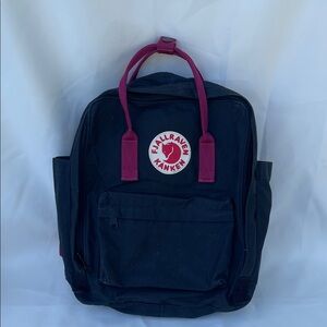 Fjallraven Kånken Navy and Pink Backpack